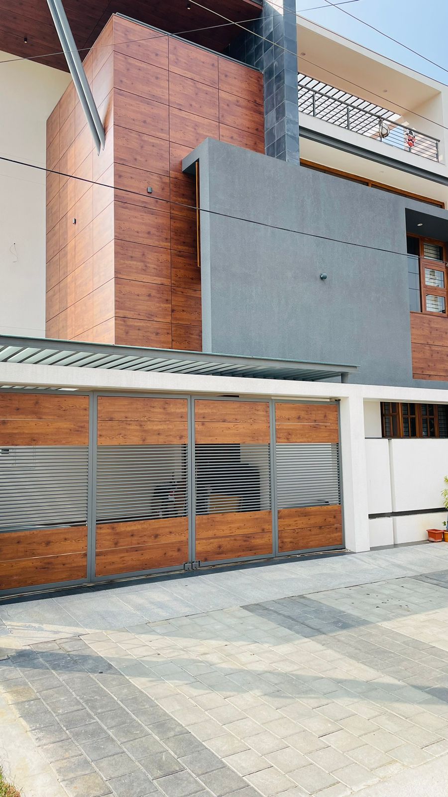 Fundermax wall - wall cladding system installation Ernakulam Kerala | Precise Homes
