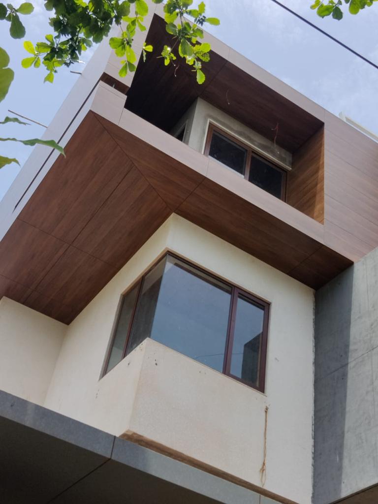 Fundermax entry - entrance feature design installation Thrissur Kerala | Precise Homes