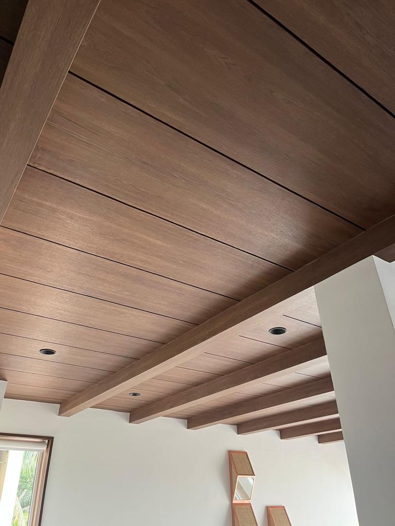 LG Hausys wood - wood-look interior installation Kochi Kerala | Precise Homes