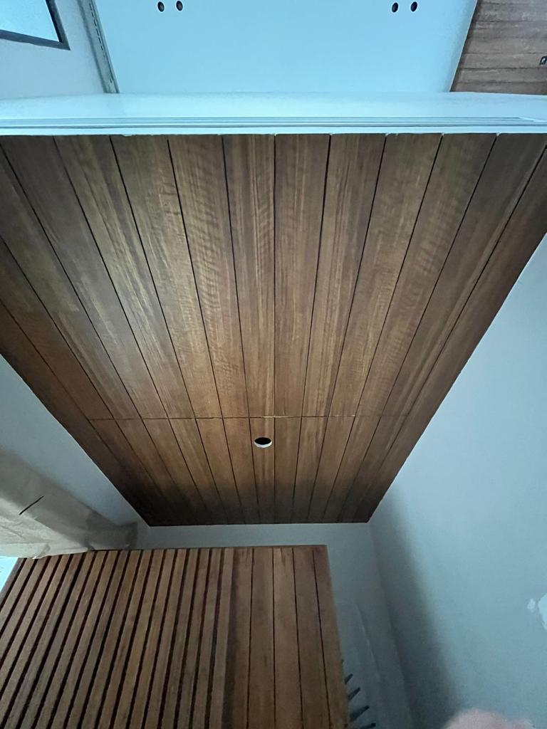 LG Hausys texture - textured ceiling design installation Ernakulam Kerala | Precise Homes
