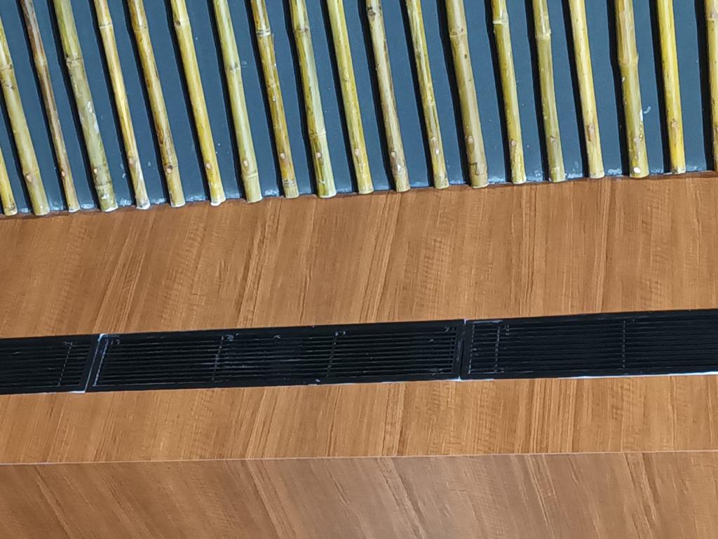 LG Hausys stripe - stripe ceiling detail installation Kochi Kerala | Precise Homes